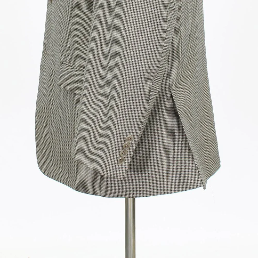 Van Heusen 42S Beige HT 2-Button Sport Coat Blazer Jacket B720